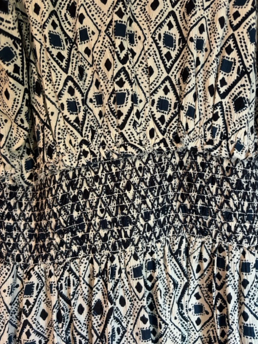 Devoted Boho Chic Maxi Dress – Puff Sleeve Smocked Waist | Size S - Picture 5 of 12